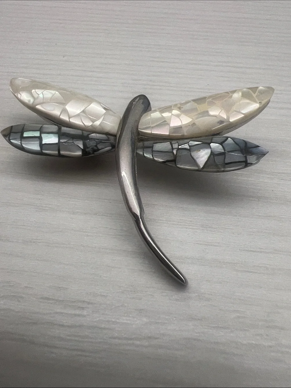 Vintage Silver Leaf Brooch Pin